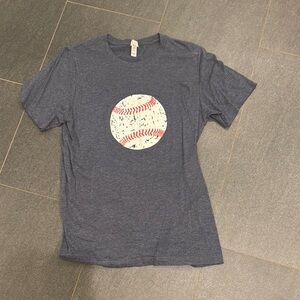 Blue Baseball Graphic T-Shirt